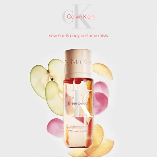 Image of Calvin Klein Sheer Peach Unisex Hair & Body Perfume Mist 236ml (Pack of 2)