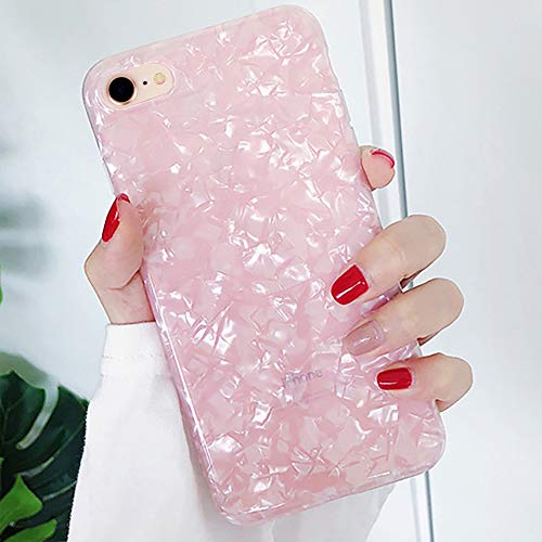 2 Pack for iPhone 8 iPhone 7 iPhone SE 2020 Case for Girls Fashion Pink Silicone TPU Protective Case Cover Soft Gel Skin Bumper Ultra Thin Slim Case for iPhone 7/8 / SE 2020