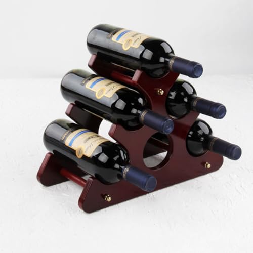 Rangement stable pour restaurant et cave : organiseur chic de 6 bouteilles de vin de table - 4