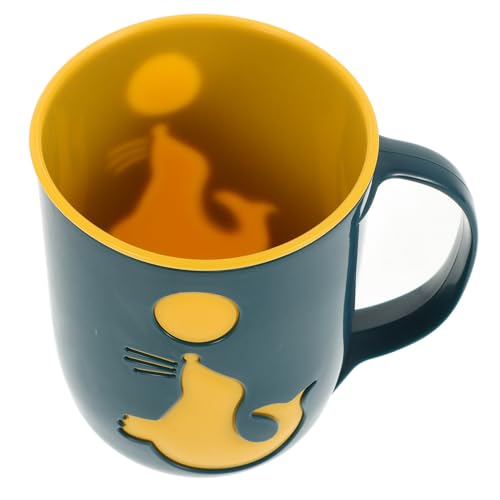 MOLUCKFU 授乳用 カップ 歯ブラシ カップ ハンドル付き 歯ブラシ カップ かわいい 漫画 歯ブラシ カップ 歯ブラシ マグカップ カップ 用 歯ブラシ かわいい 漫画 バスルーム 歯ブラシ