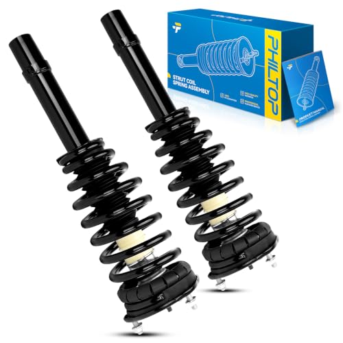 Image of PHILTOP Front Complete Struts Assembly with Coil Spring For 2000-2005 Hyundai Sonata 2001-2006 Kia Optima 171417 * 2-Quick Loaded Suspension