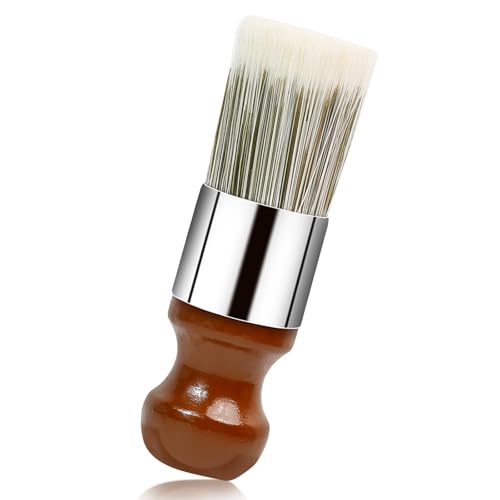 Horse Hair Brush for Leather and Furniture Salve - Durable Wax Brushing Tool with Comfortable Handle for Home Leather Cleaning