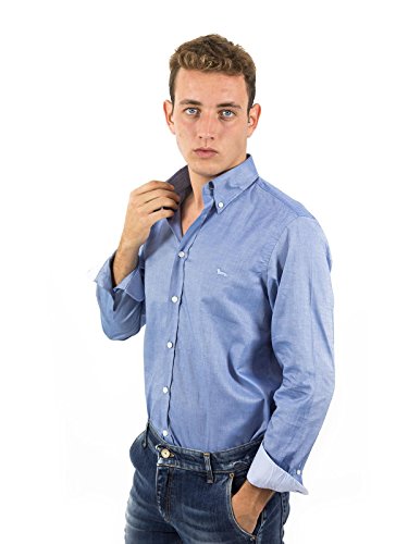 Harmont & Blaine 2 Tessuti Camicia, Bianco, Taglia...