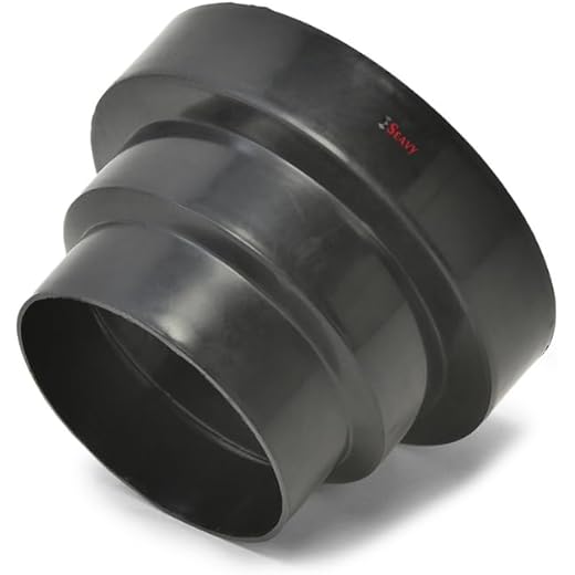 Seavy PVC Chimney Pipe Reducer Converter Cone 6 to 5 to 4