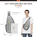 SKYSPER Sling Bag RFID Crossbody Sling Backpack Cross Body Shoulder Travel Bag Hiking Daypack for Women Men(Darkgrey)