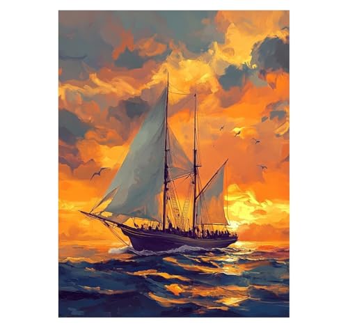 {[g G G|Lbg C yCgoCio[ hJ[G LoX 40 x 30 cm Painting by Numbers LbgqS DIY GCeA Ƃ̕ǂ̑Ƃ Ղ  Mtg YH2-1
