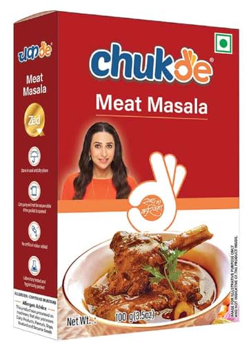Image of Chukde - Meat Masala - Mutton Curry Powder - Aromatic Indian Spice Blend for Flavorful Meat Dishes - Ideal for Spicy Meat Curries & Grills - No Artificial Colors & Additives - 100 Gm (Pack of 2)
