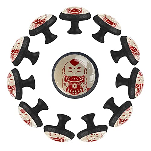 Boutons de tiroir ronds 35 mm lot de 12 poignées commode chambre
