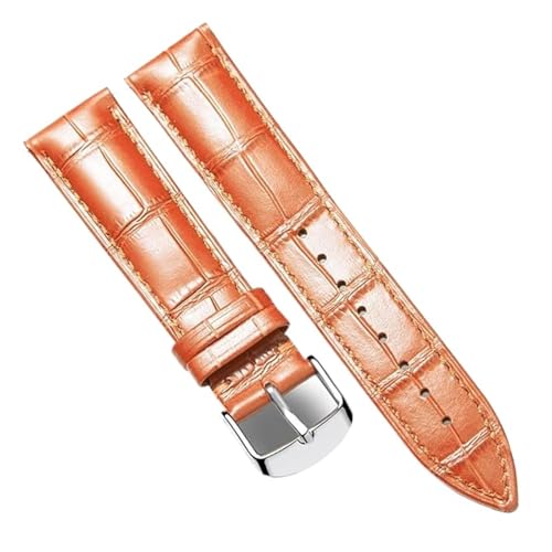 Bracelet montre cuir orange 24mm : remplacez votre vieux bracelet usé
