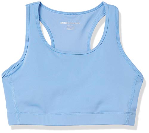 Amazon Essentials Women's Active Sculpt Medium Support Racerback Sports Bra, French Blue, Large #TOP5