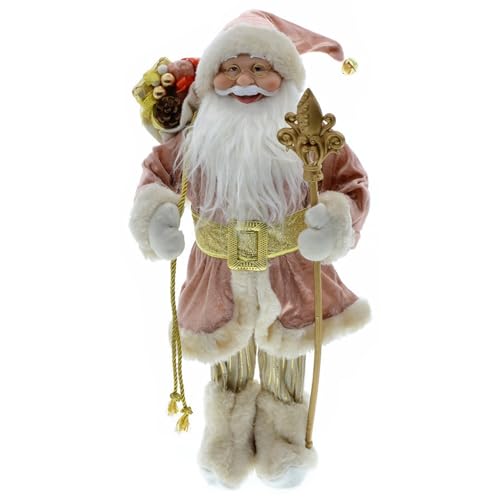 Figurines du Père Noël 45 cm réaliste poupée de décoration table