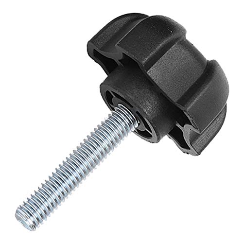 5 Pack Black 6mm(M6) x 30mm Thread Replacement Star Hand Knob Tightening Screw,Plastic Five Pointed Star Knob Replacement Hand Knob Tightening Screw