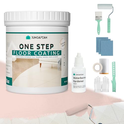 JUNGARIAN All-In-One Interior Floor Coating Kit, Water-based & Low Odor