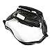 OrrinSports Black Leather Fanny Pack for Men & Women, Fashionable Multi-Pockets Waist Belt Bag for Travel Sports Hiking Cycling Fishing Running
