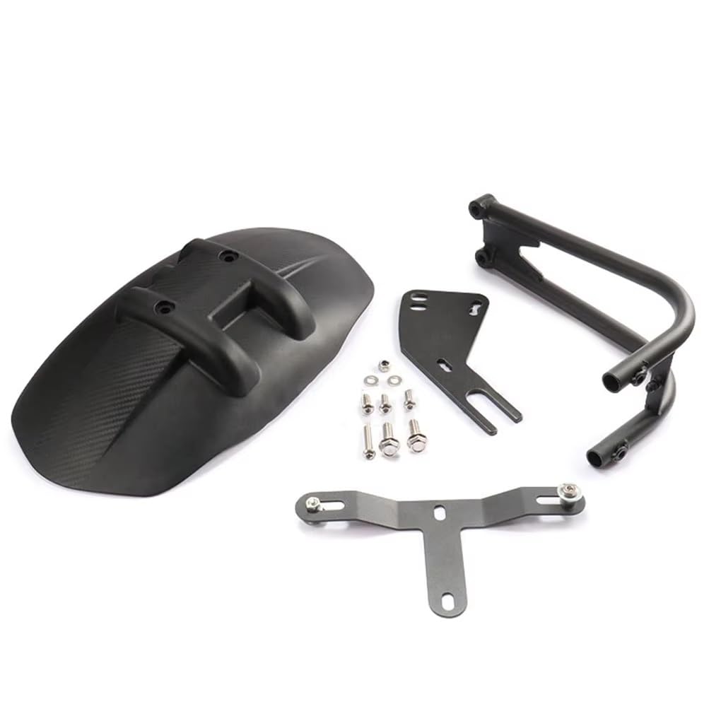 Parafango per Motocicletta Parafango Posteriore Moto con Staffa Targa Moto Accessorio Universale Moto retrò Parafango Estensore Parafanghi