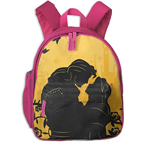 Mochila Escolar de la Bella y la Bestia  Bolsa de Viaje de Lona Universal para niño