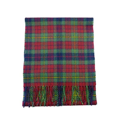 Irish County Clare Wool Tartan Plaid Scarf Made in Scotland