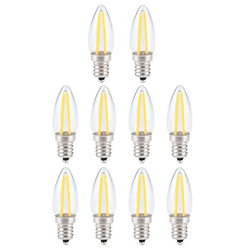 eecoo Dimmable Retro LED Filament Light Bulb, E12 1.5W AC230V Warm White Eye-protection LED Bulbs