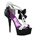 Produktbild 15CM/5.91IN Damen Einfarbig Sexy Stiletto High Heels Sandale Pumps Damen High Heels Sexy Pole Dancer Stripper Heel Stiletto Party Sandalen,Weiß,36 EU