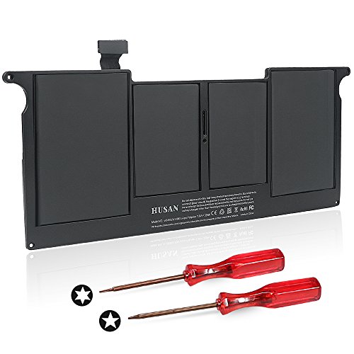 Husan New A1495 A1406 Laptop Battery Compatible For Macbook Air 11 Inch A1370 (Mid 2011) A1465 (Mid 2012 Mid 2013 Early 2014 Early 2015) Fits Mc968 Md223 Md711 020-7376-A 020-7377-A #TOP6
