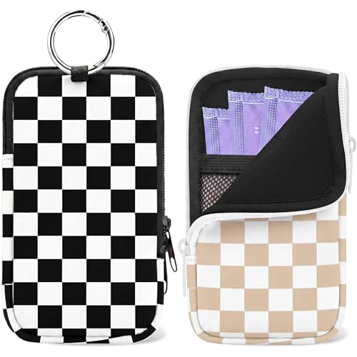 Image of 2PCS Tampon Holder Zipper Pouches Portable Period Bags