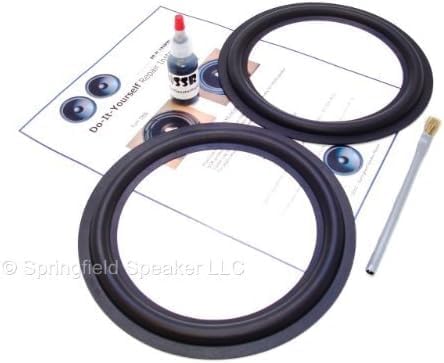 Energy Butyl Rubber 8" Speaker Foam Surround Edge Repair Kit - 2 Speaker Kit - Compatible with Energy ESM-2s, ESM2s, ESM-3s, ESM3s, Many More
