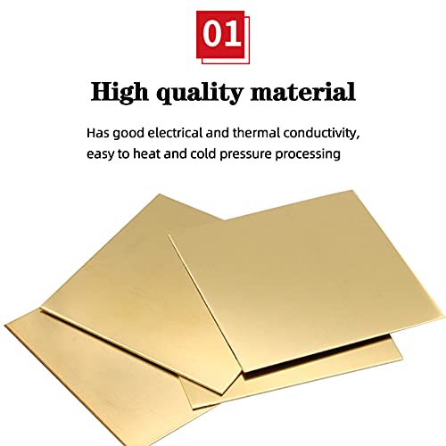 SHHMA Foglio di Ottone Lamiera in Piatto Metallo
