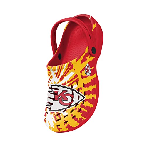Image of FOCO Mens NFL Team Logo Tie-dye Garden Water Sandals Shoes Slipper Clogs with Strap