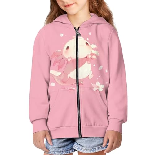 Girls Zip Up Hoodies Size 6-14 Oversize Boys Fall Jacket School Hooded Sweatshirts for Kids3