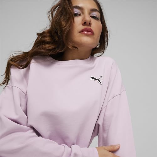 Image of PUMA Cotton Women Crew Neck Sweatshirt