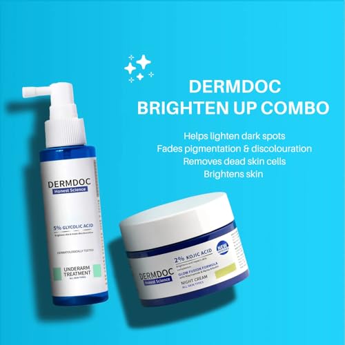 DermDoc Store DermDoc Brighten Up Combo 2% Kojic Acid Night Cream 25g - Image 4