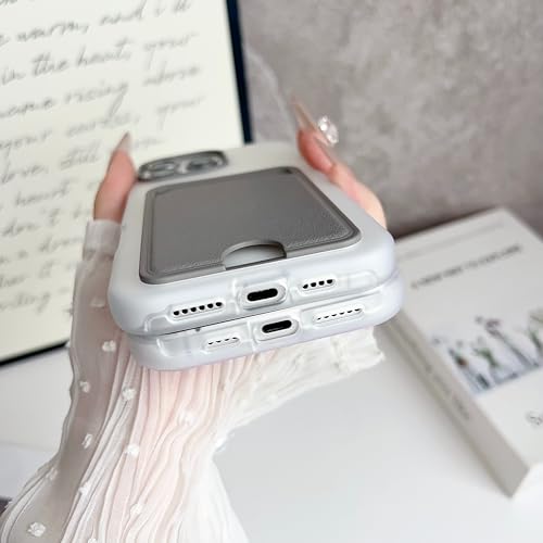Étui portefeuille iPhone 13 chic en cuir texturé rose de haute finition - 3
