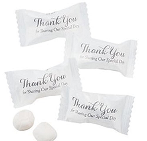 Wrapped Wedding Buttermints 108 Pc Bag (THANK YOU FOR SHARING OUR SPECIAL DAY)