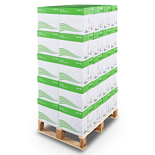 Image of Xerox Recycled Paper 100% Recycled - 80 g/m² A4, 40 Boxes, 200 Reams of 500 Sheets - 100,000 Sheets, Off White Recycled (Light Grey)