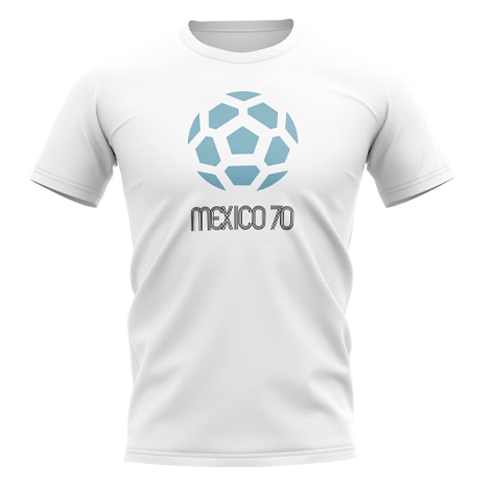 Mexico 1970 World Cup T-Shirt (White) : Amazon.com.mx: Ropa
