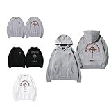 [うれしい] 機動戦士ガンダム グッズ パーカー （閃光のハサウェイ） 12個模様 3色 薄/厚手 ネオ ジオンガンダム パーカー フード プルオーバー 長袖 秋服 冬服 カジュアル おしゃれ 柔らかい 快適 (3XL/厚手,ブラック02) [並行輸入品]