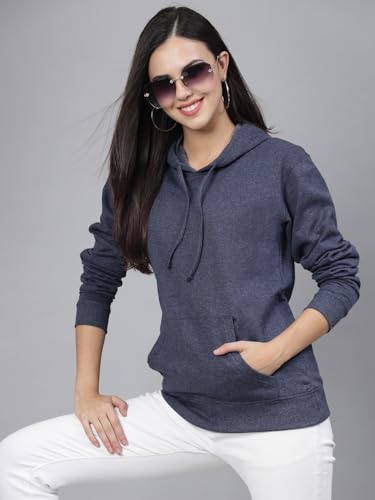 Image of Style Quotient Women Grey Hooded Oversized Sweatshirt