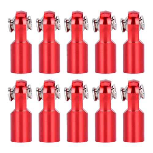 Biellette de direction RC M4 en aluminium renforcé rouge pour modèle 1/10