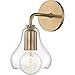 Mitzi H104101S-AGB Contemporary Modern One Light Wall Sconce from Sadie Collection Finish, Aged Brass