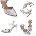 Imagen de GENSHUO Elegantes Tacones Altos con Punta Puntiaguda y Stiletto de 10 cm