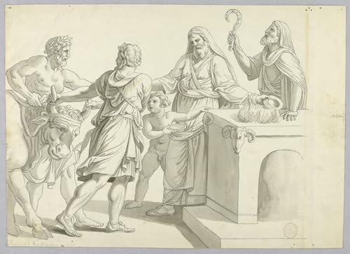 Murales un sacrificio classico cuadro de salón moderno para decorar paredes con arte histórico