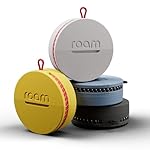 Roam Smart Tracker | Smart Bluetooth Item Finder Compatible with iOS & Android | Built-in Elastic Strap, QR Lost & Found | Replaceable Battery | No Subscription | 4-Pack, Black, Blue, Yellow & Gray