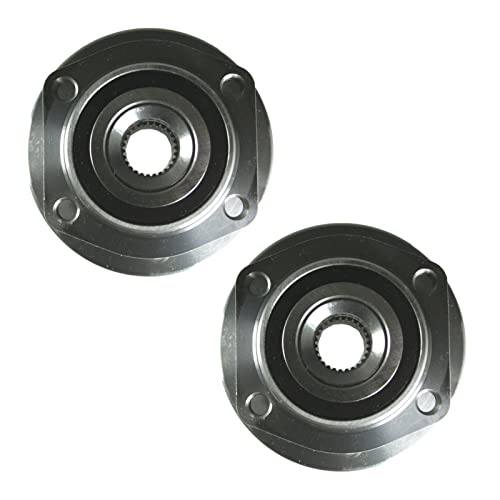 Image of TRQ Front Left and Right Wheel Bearing and Hub Assembly Set 2 Piece Compatible with 1994-1997 Volvo 850 1998 S70 1998 V70 1998 C70