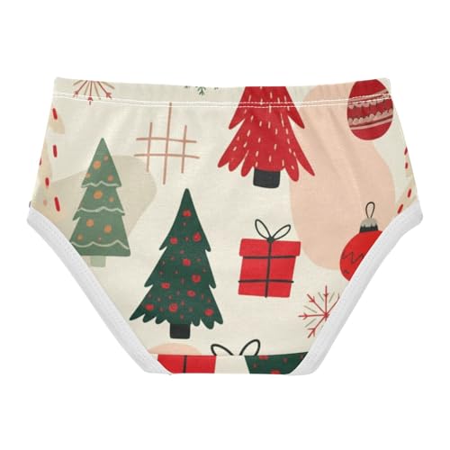 Girls Underwear Toddlers 2t Cotton Cute Panties Girl Animal Briefs Kids Undies Winter Christmas Trees2