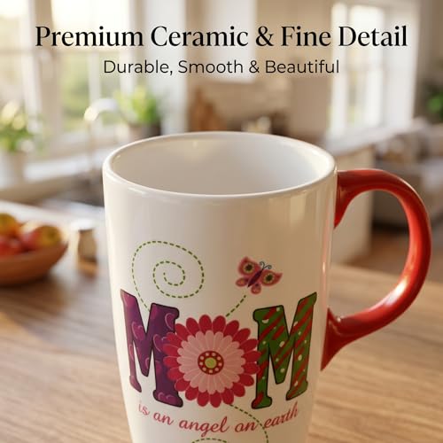 Taza de cerámica 17oz con tapa y caja de regalo miniatura 4