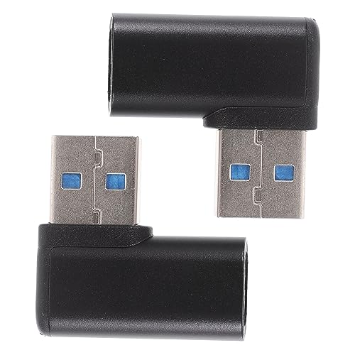 Gatuida 2pcs Usb Adapter Right Angle Usb to Usb-c Female Converter Charging Accessories for Mobile Phones and Tablets