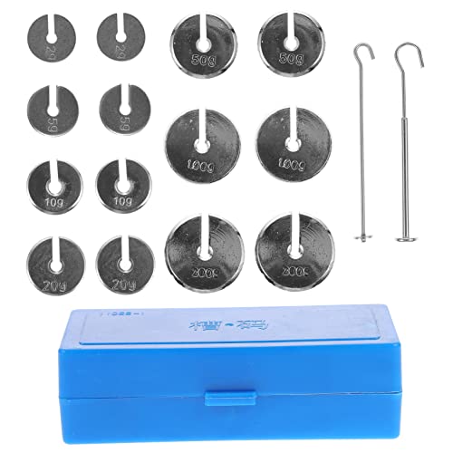VILLFUL 1 Set Teaching Metal Slot Code Science Hanger Pattern Weights Gazebo Calibration Pole R410a Slotted Scales Laboratory Mass Experiment Board System M12 Metric Weights Valve Steel