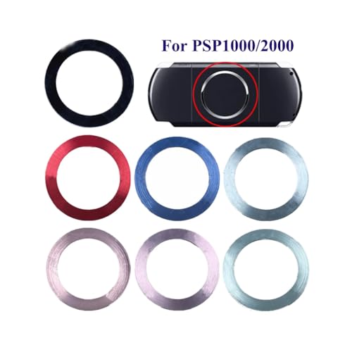 Image of Replacement Colorful Steel Ring for PSP 2000 1000 for PSP1000 PSP2000 UMD Back Door Cover Ring (Silver)