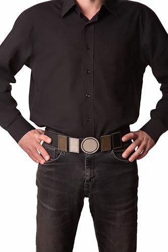 Silver Square Costume Belt - Mens Womens Teen Adult Boy - Cosplay Go Accessories Halloween Costume2