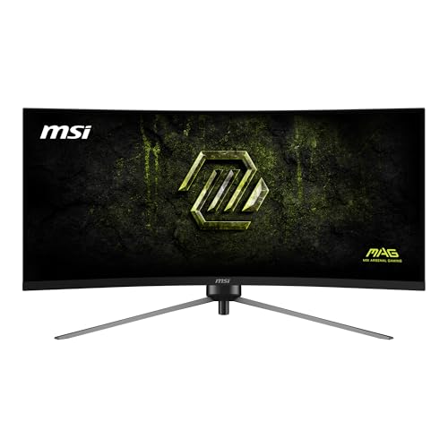 Image of msi MAG 345CQRF E20 34-inch 3440 x 1440 (UWQHD) Gaming Monitor, 180Hz, AMD FreeSync Premium, HDR Ready, HDMI, VGA Port, VESA, Tilt, 1ms, Black